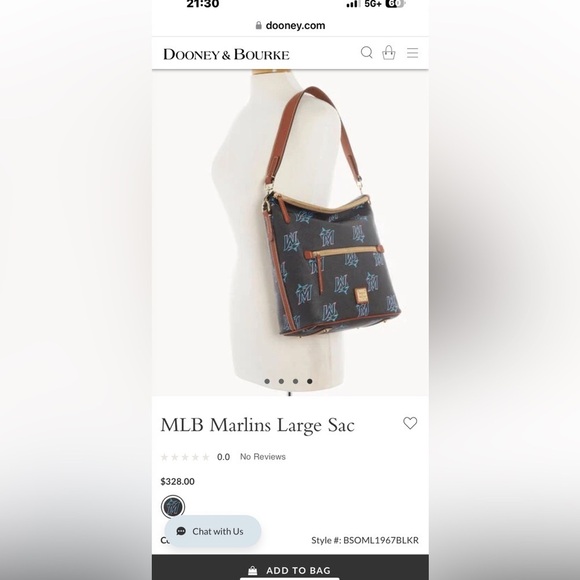 Dooney & Bourke MLB Miami Marlins Large Satchel - Picture 10 of 11